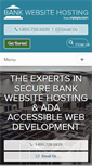 Mobile Screenshot of bankwebsitehosting.com
