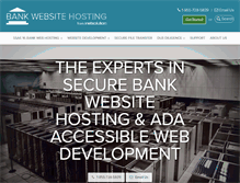 Tablet Screenshot of bankwebsitehosting.com